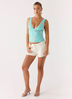 Leone Top - Aqua