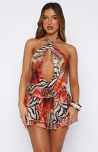 Show Me The World Mini Dress Savage Bloom