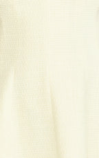 Nelson Mini Dress - Low Cut Boucle Fit & Flare Mini Dress in Cream
