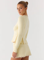Landon Long Sleeve Top - Butter Yellow