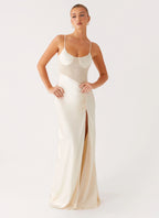Rising Sun Maxi Dress - Off White