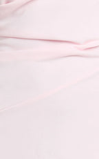 Visenta Midi Dress - Asymmetrical Sleeve Dress in Pink