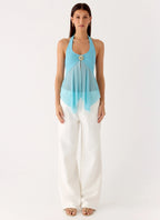 Sunbeam Mesh Top - Blue