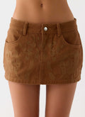 Maeve Mini Skirt - Tan