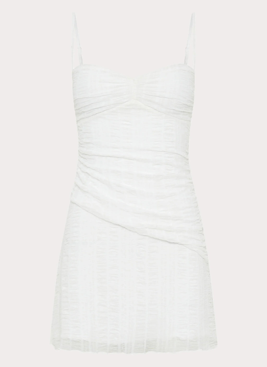 Arden Mesh Mini Dress - White