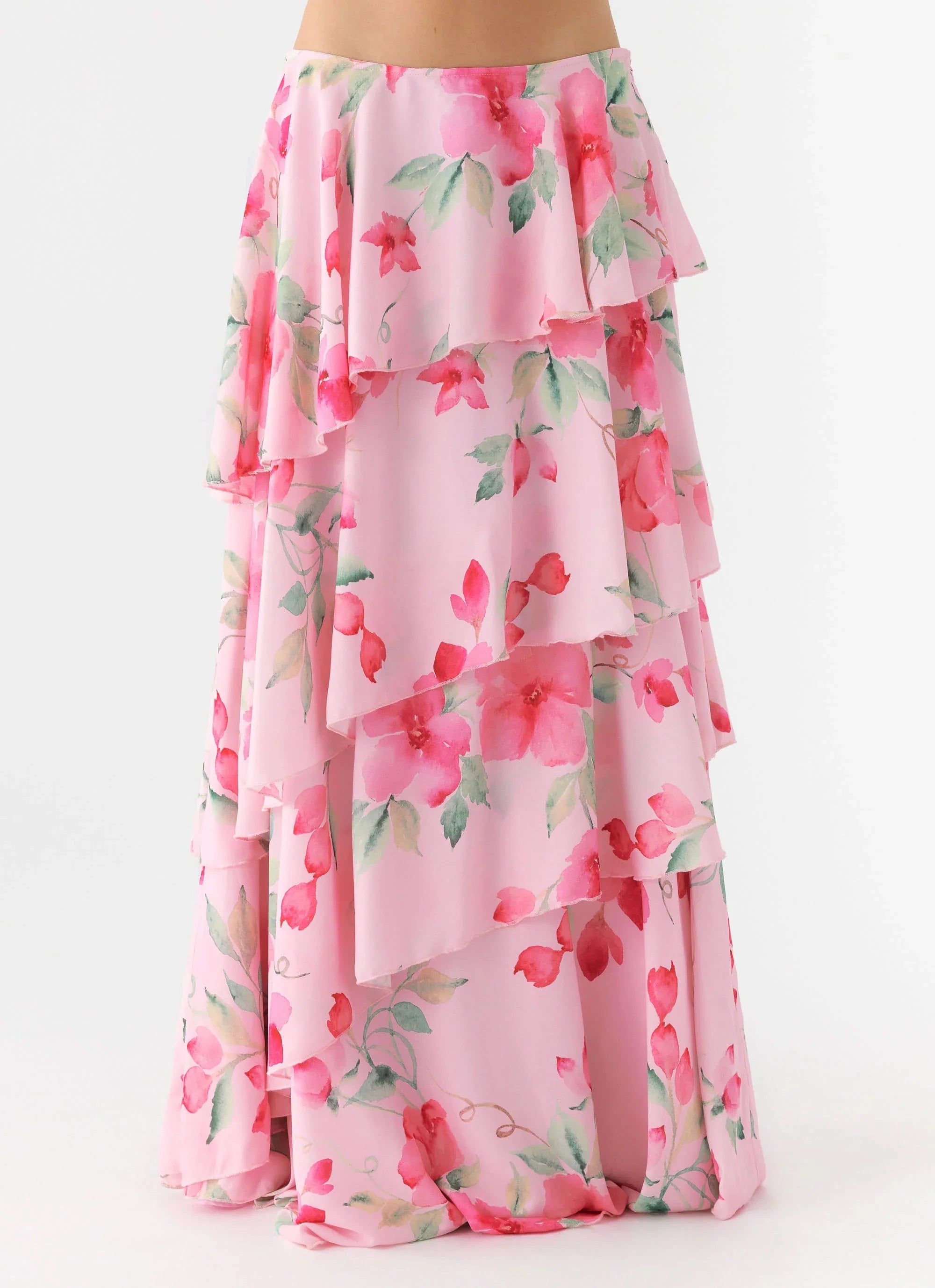 Melody Remedy Tiered Maxi Skirt - Petal Soleil