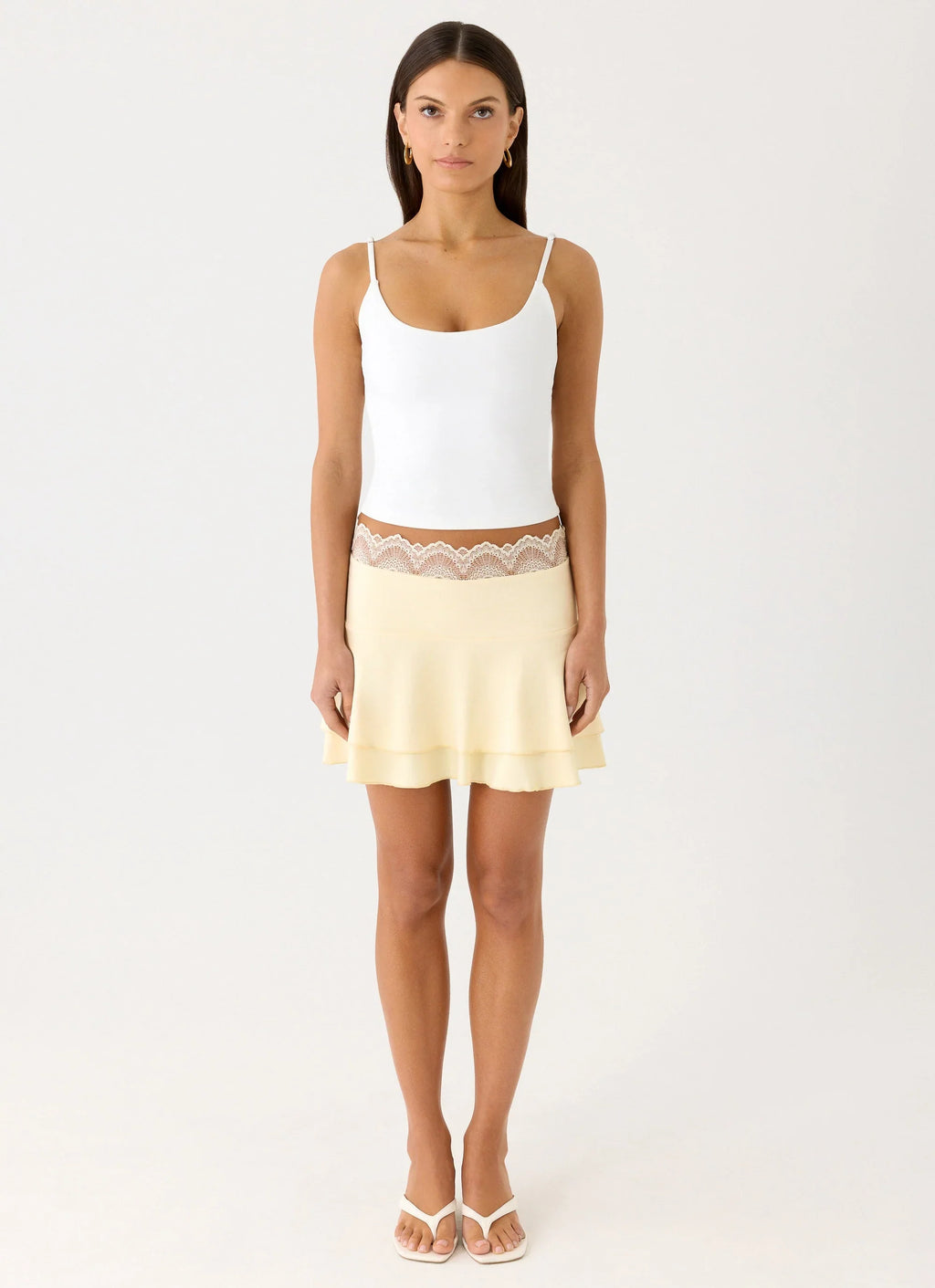 Aleenah Mini Skirt - Yellow