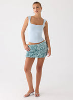 Guessing Games Top - Misty Blue