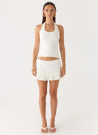 Skyler Mini Skort - White