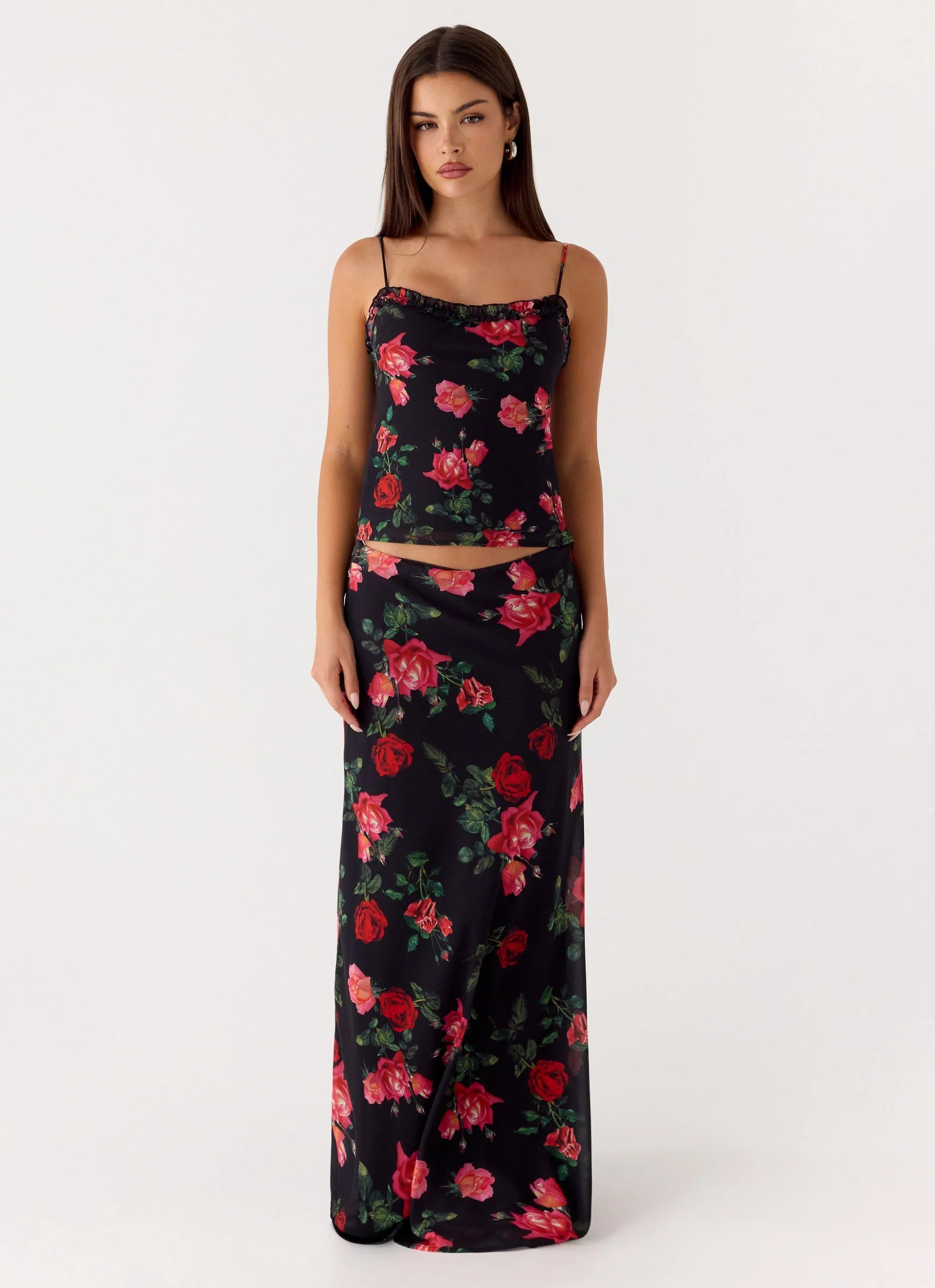 Kahlo Top - Midnight Bloom