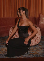 Natalya Corset Top - Black