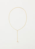 Silhouette Pearl Necklace - Gold
