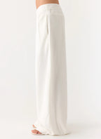 Isobel Linen Pants - White