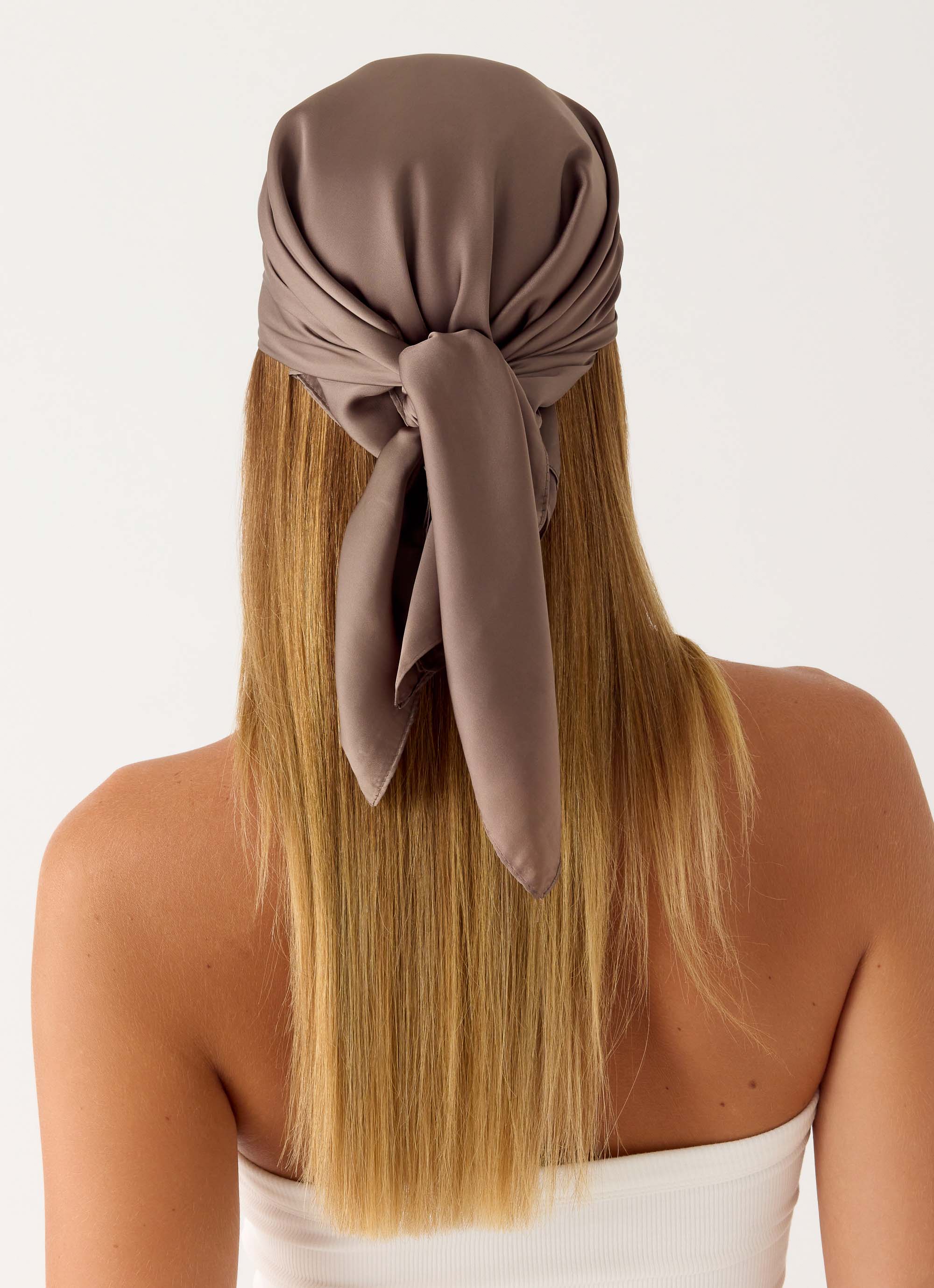 Lover Vibes Head Scarf - Chocolate