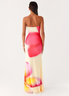 Iroha Strapless Maxi Dress - Frangipani Yellow