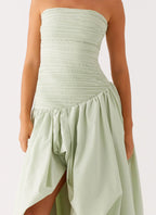 Misa Bubble Maxi Dress - Mint
