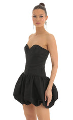 Corset Bubble Dress in Black