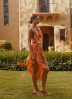 Lou Midi Dress - Sunset Floral