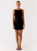 Play With Fire Mini Dress - Black