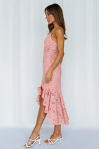 Back In The Habit Midi Dress Blush