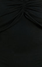Rani Mini Dress - Off Shoulder Long Sleeve Bodycon Dress in Black