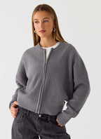 Codi Zip Jumper - Charcoal