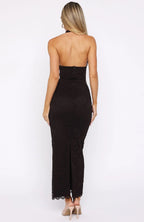 Destiny Lace Maxi Dress Chocolate
