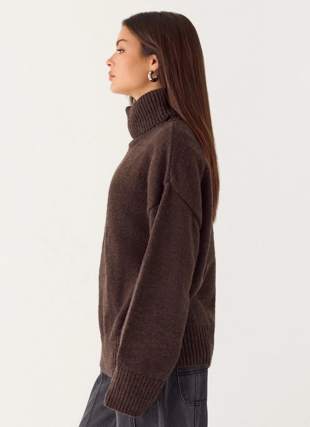 Gabrielle Knit Sweater - Chocolate