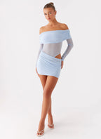 No Doubt Mini Dress - Blue