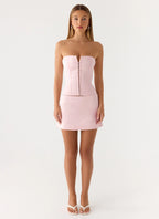 All My Ladies Low Rise Mini Skirt - Petal Pink