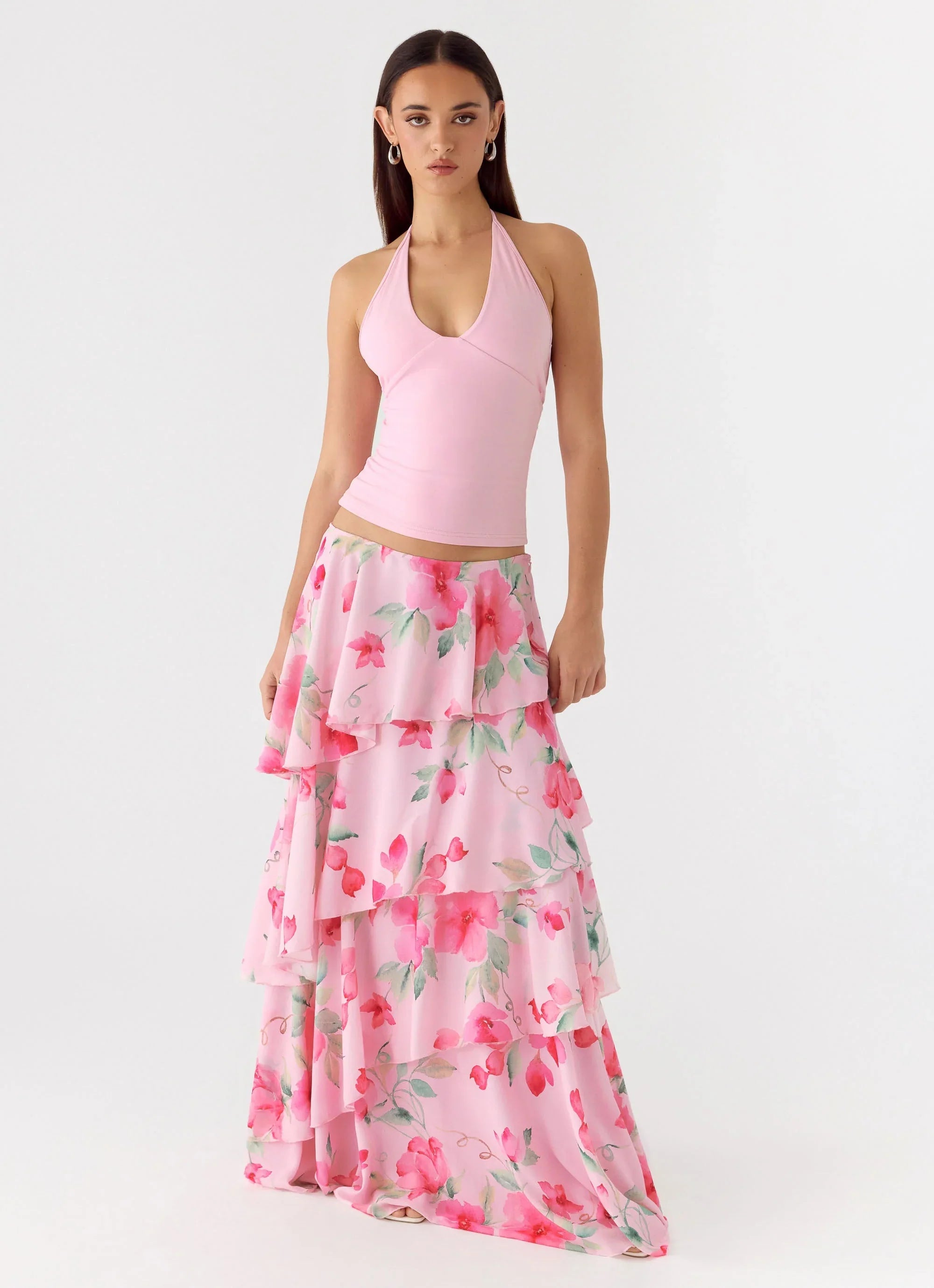 Melody Remedy Tiered Maxi Skirt - Petal Soleil