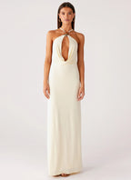 Mistlight Cowl Maxi Dress - Yellow