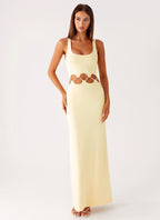 Dreamboat Beaded Maxi Dress - Yellow