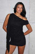 Sicilian Dreams Mini Dress Black