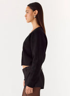 Orla Knit Sweater - Black