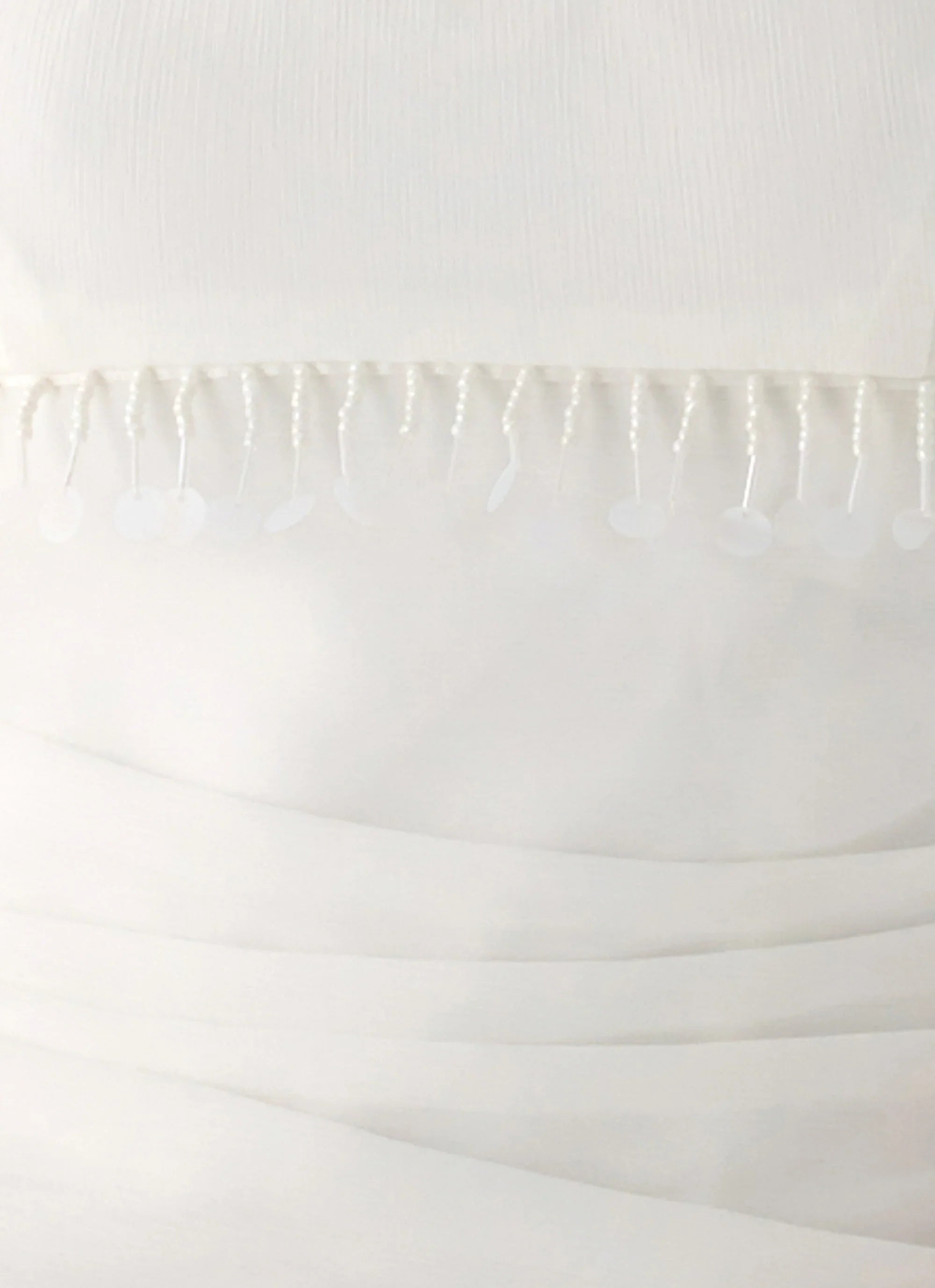 Perfect Celebrity Beaded Top - White