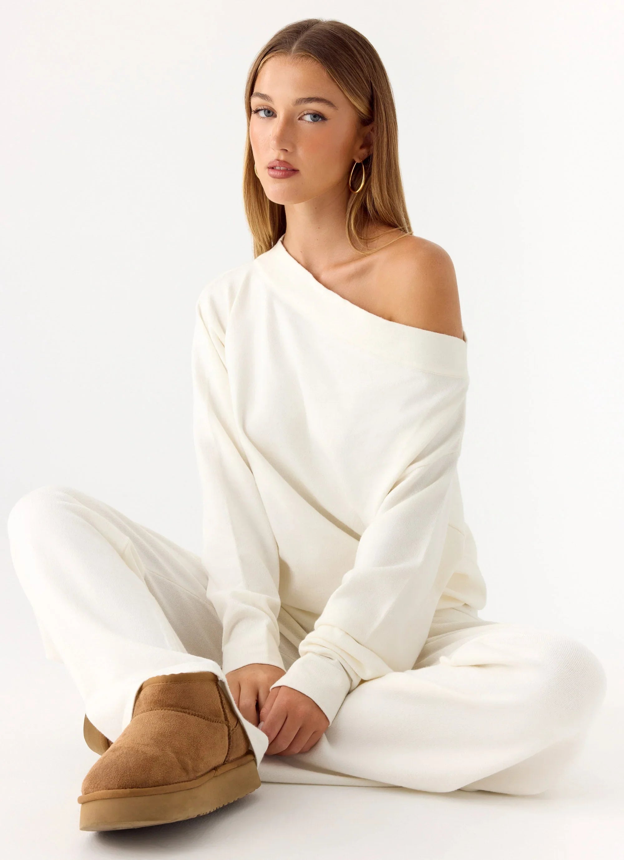 Sherlee Knit Sweater - White