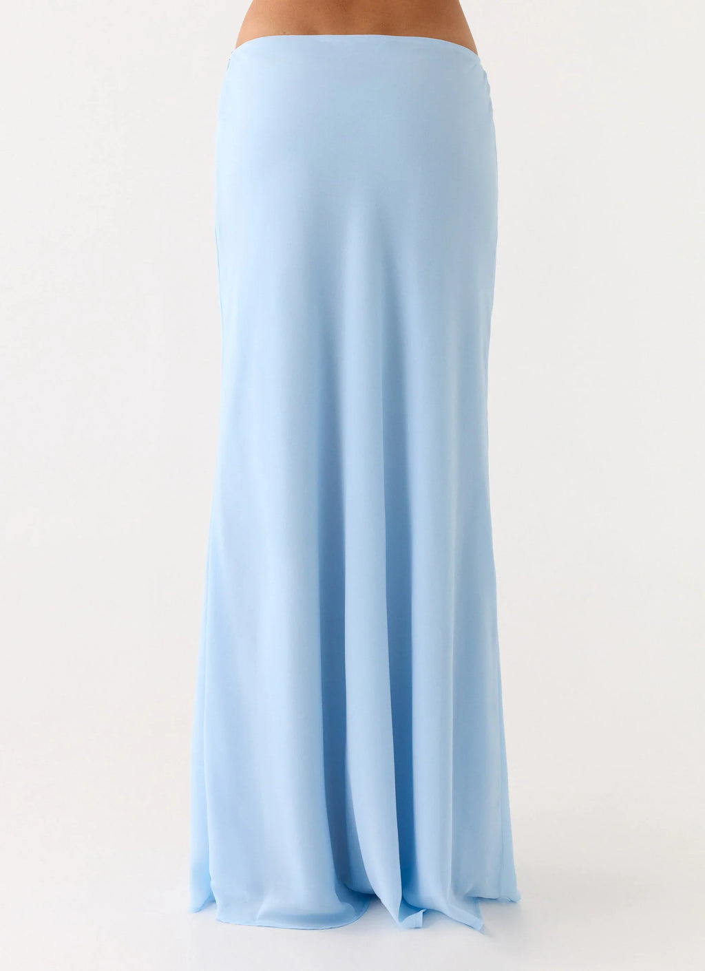 Star Girl Chiffon Maxi Skirt - Blue