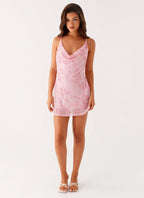 Julie Mini Dress - Pink