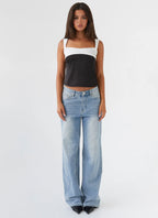 Lylah Satin Top - Onyx