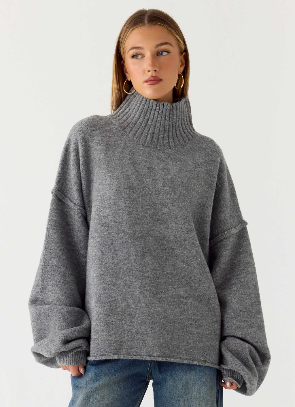 Roux Knit Sweater - Grey