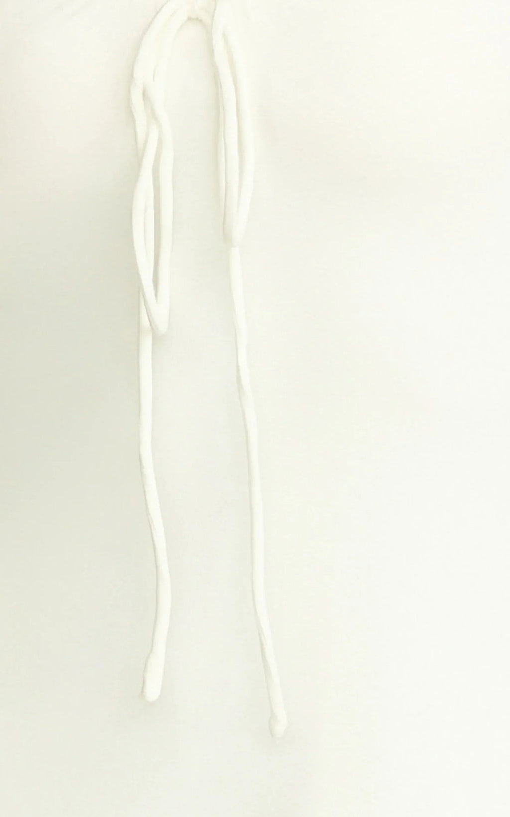 Odile Mini Dress - U Halter Neck Dress in Cream