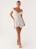 Kirby Mini Dress - Blue Stripe