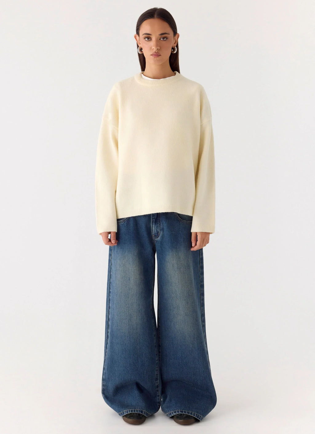 Miyuki Knit Sweater - Cream