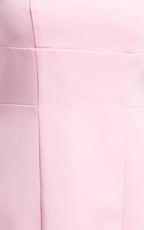 Catharine Mini Dress - Strapless A Line Dress in Pink