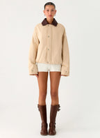 Airplane Mode Twill Blouson Jacket - Natural
