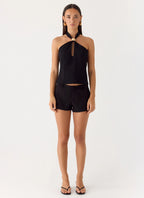 Odetta Halter Top - Black