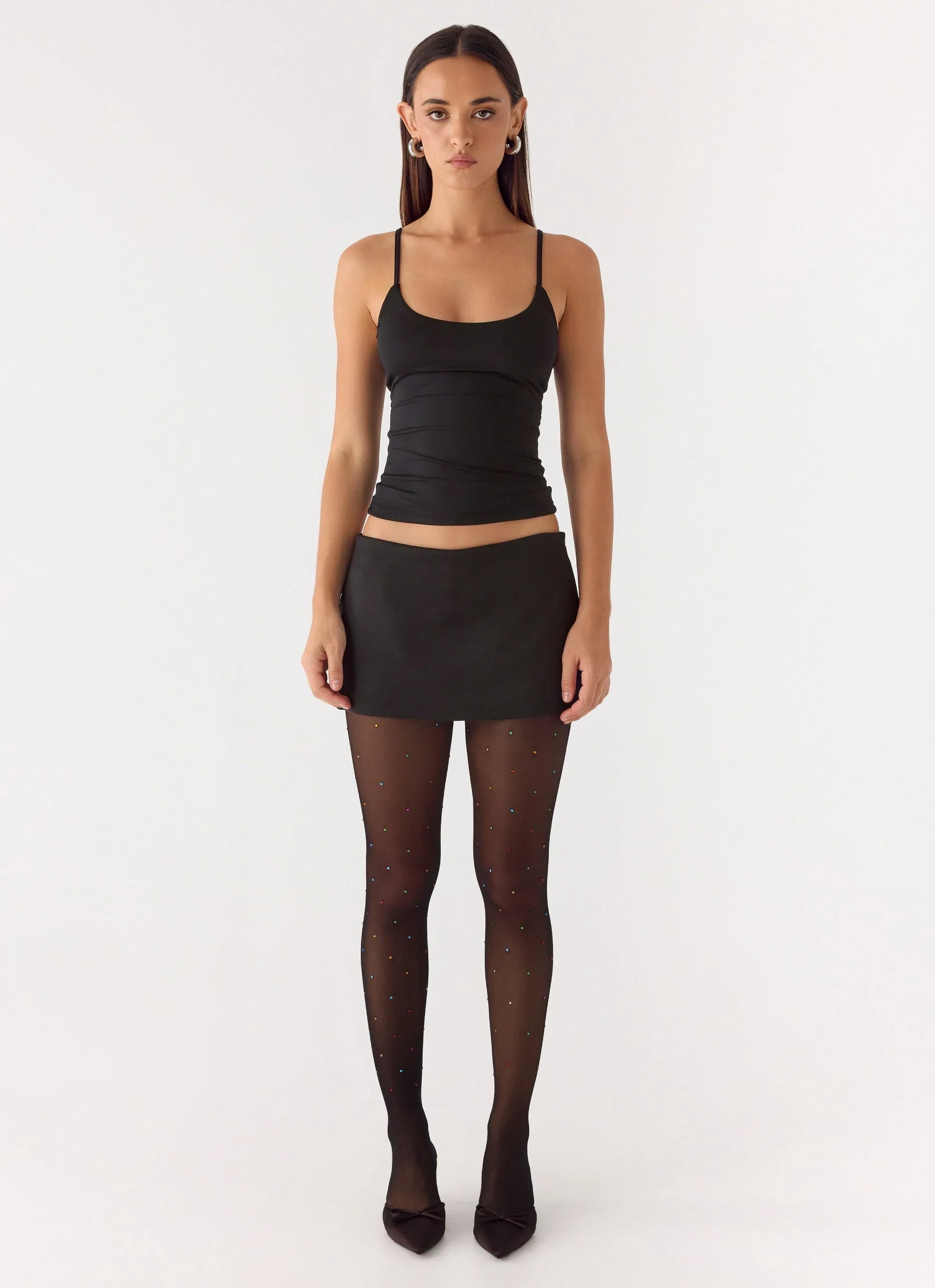 Icyln Diamonte 12 Denier Stockings - Black Multi Sparkle