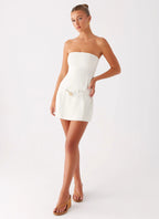 Lume Strapless Mini Dress - Ivory