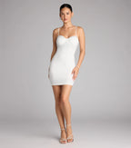 Clarissa Rhinestone And Pearl Mini Dress